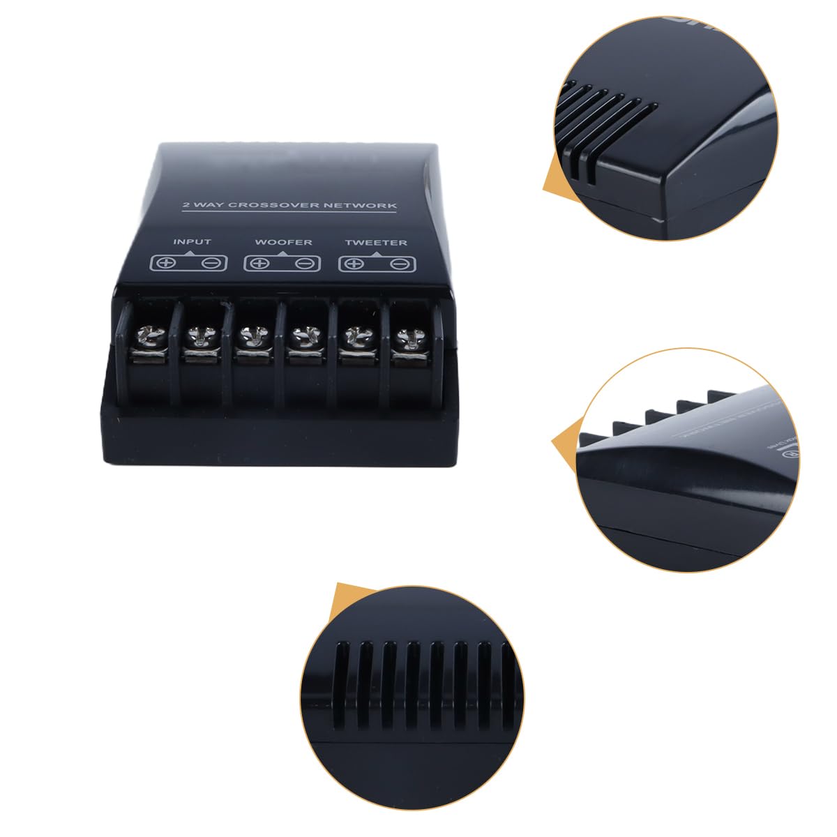 Lot de 2 filtres électroniques passifs pour voiture, outil d'amplification sonore