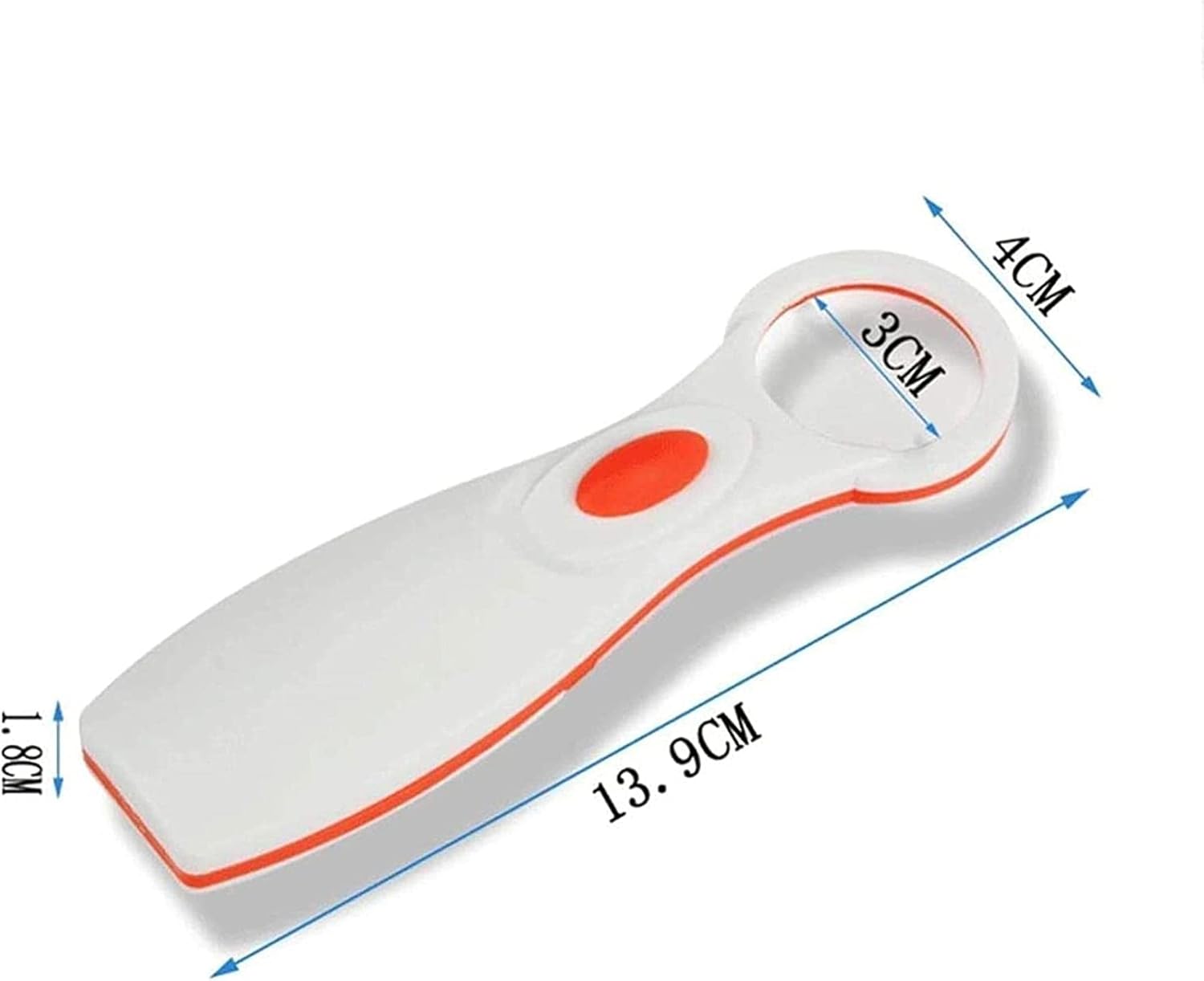 Magnifiers, Led Warm White Light Hand-Held Glass Old Man Readihd 10 Optical Lens Student Readibooks to Read Newspaper Magnifier