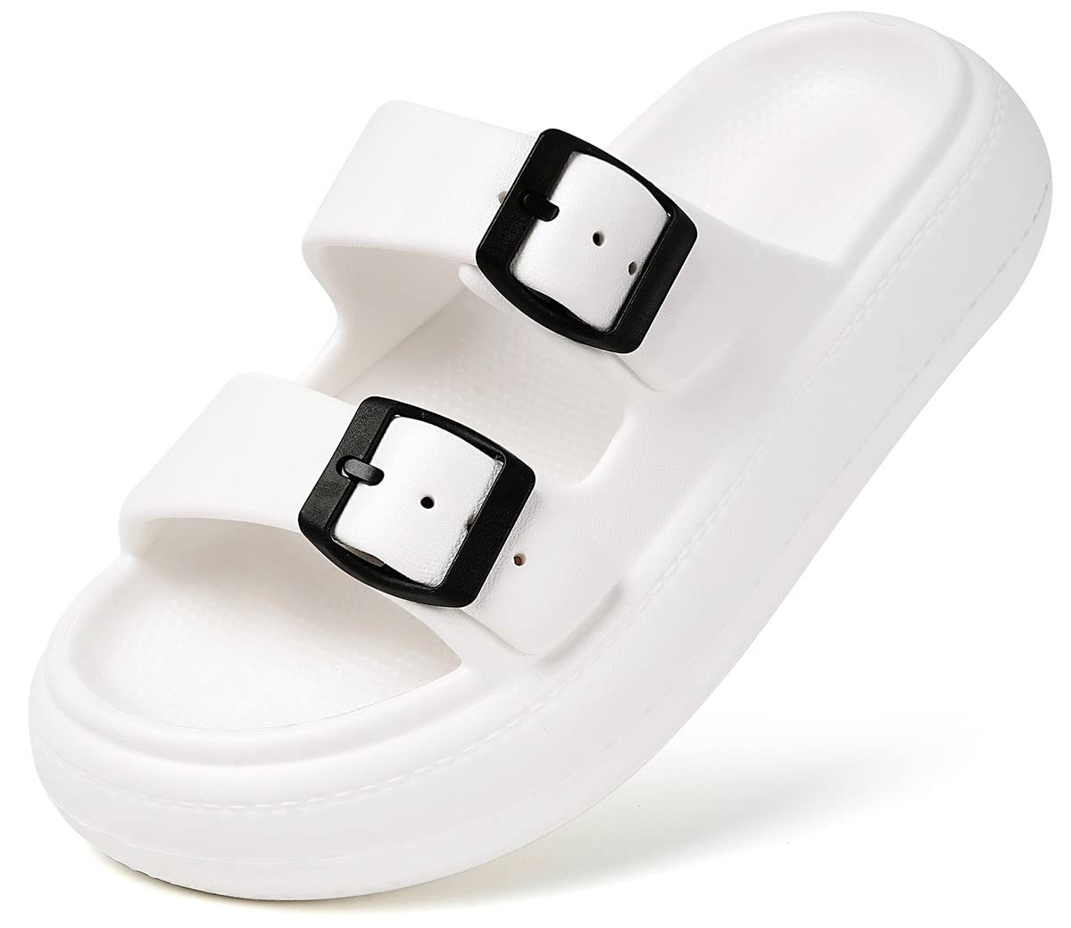Gaatpot Zapatilla de Baño Niños Niña Chanclas Zapatos de Playa y Piscina Ajustable Doble Hebilla Sandalias Antideslizantes
