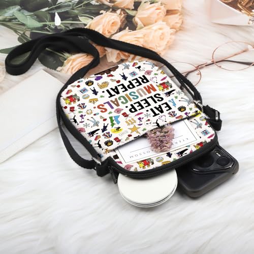 POFULL Musical Acting Gift Musical Theatre Lover Gift Musicals Crossbody Bag3