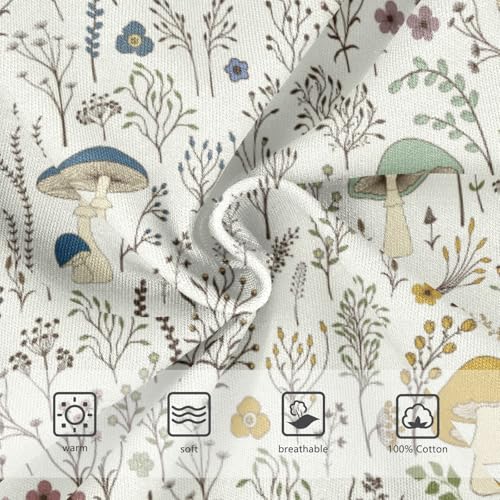 Boys' Exclusive Briefs Toddler Underwear 95% Combed Cotton Boxerbriefs 2T Mushroom and Forest Pattern 13