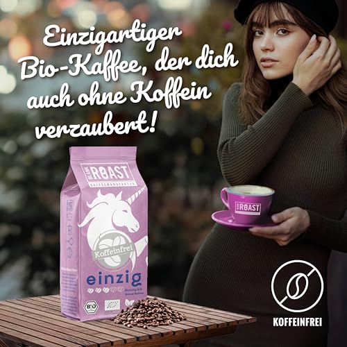 Blank Roast - POUZE - 1 kg - BIO kávová zrna bez kofeinu - 100% Arabica z Peru - šetrně a ekologicky šetrná bez kofeinu - s nízkým obsahem kyselin s plnou smetanou - ideální pro jakýkoli typ přípravy