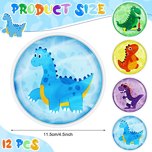 Sunnyray 12 Pcs Large Kids Ice Packs For Boo Boos Reusable Soft Dinosaur Ice Pack For Kids Toddler Fever, Pain Relief, Wisdom Teeth, First Aid And Neck, Head, Arms, Legs Swelling, Bruise Injuries #TOP1