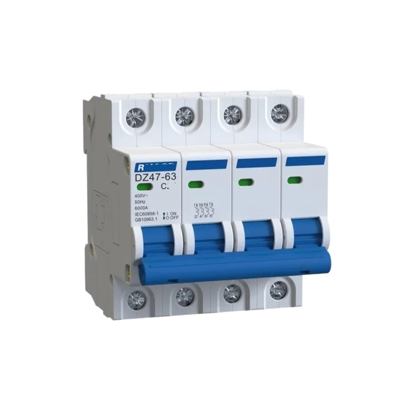 Interruttore magnetotermico DZ47-63 230V 400V 3P 4P 6A 16A 32A 40A 50A 63A(4P,10A)