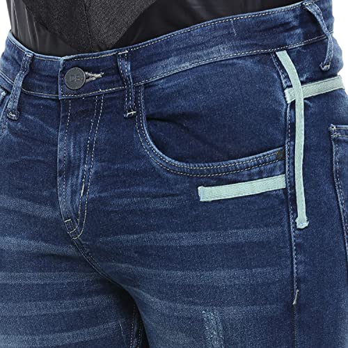 Image of CAHOOT Men's Denim Jeans for Regular Wear | Denim Fabric | Slim Fit | Jeans Crafted with Comfort Fit and High-Performance for Everyday Casual Wear
