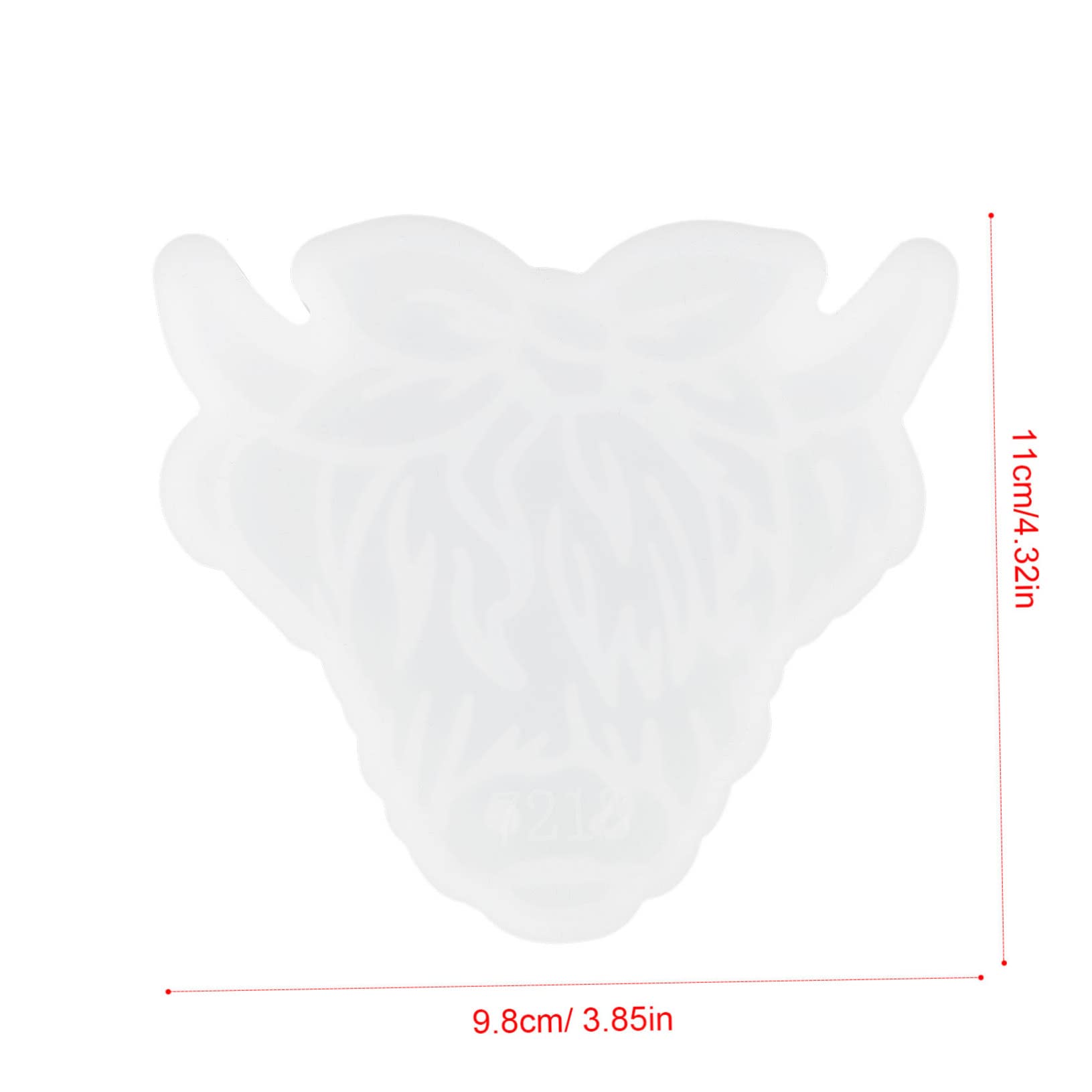 Lurrose 5pièces Moule à Bougie Silicone Forme De Tête De Bœuf Moule Pour Bougies Parfumées Et Dessous De Silicone Flexible Et Réutilisable Pour Créations Artisanales