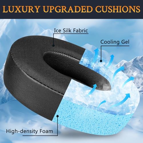 Image of SOULWIT Earpads Replacement for JBL Tune 700(700BT) /710(710BT) /720(720BT) /750(750BT,750BTNC) /760(760NC) /770(770NC) Headphones, Ear Pads Cushions with Softer Noise Isolation Foam - T700 CG Black