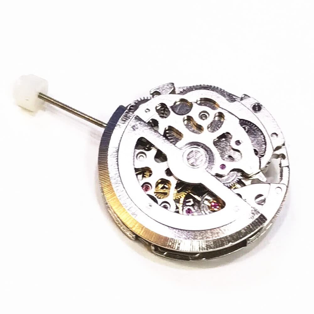 TECKEEN Herren (Unisex) Automatik Skelett-Uhr mit 3 Zeigern, für Miyota 8N24