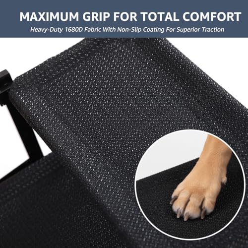 Oiilores Extra Wide 5-Step Dog Stairs