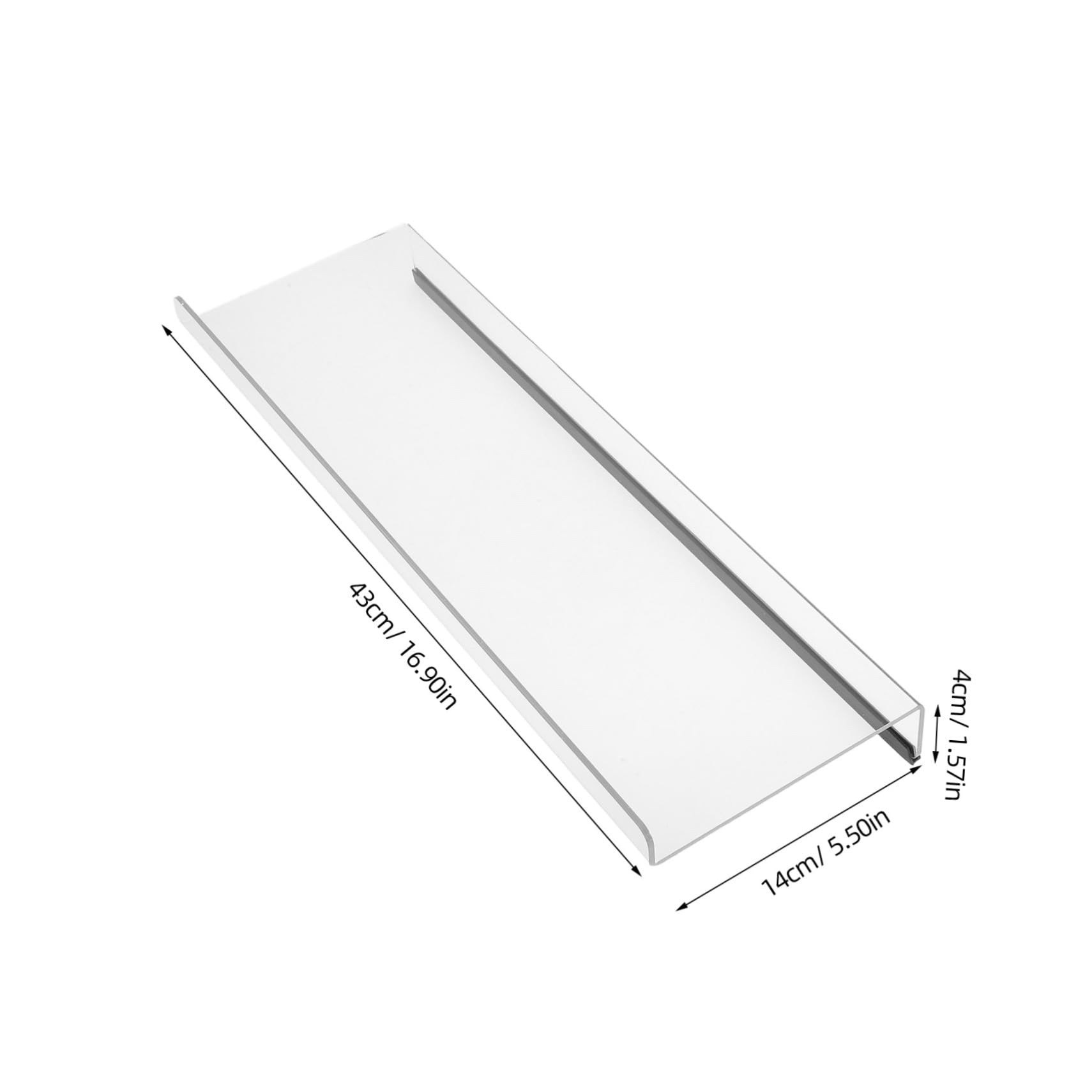 VILLCASE Acrylic Keyboard Tray Stand Desk Keyboard Elevator for Computer Office Storage Rack