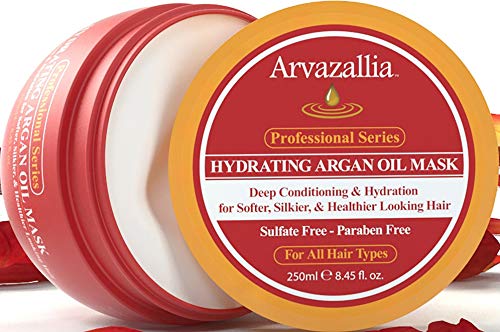 Arvazallia Hydrating Argan Oil Hair Mask and Premium Argan Oil Hair Treatment Products Bundle - Hydration and Repair for Dry or Damaged Hair image 5