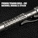 Tacray MP1 Titanium Multitool Pen – Mini EDC Pocket Pen with Replaceable Tool Heads, Box Cutter, Tungsten Tip, Screwdrivers, Pencil & Stylus for Everyday Carry (Grey) - Image 3