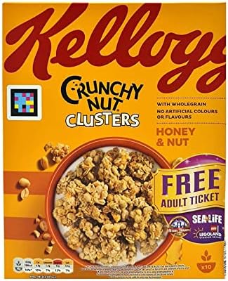 Kellogg's Crunchy Nut Honey & Nut Clusters, 450g