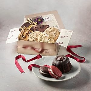 Dulcet Gift Baskets Delightful Sweet Sampler Gift Tin Filled with Fresh Baked Pastries Our Award-Winning Brownies Great Gift for Sympathy, Condolence Gift and Thinking of You for Men & Women with Prime Delivery