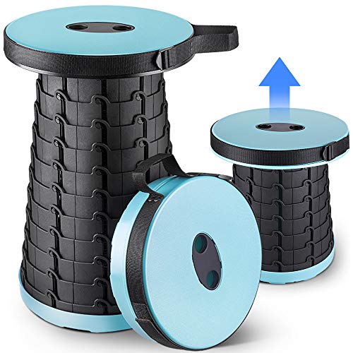 YSLP Portable Stool Folding Stool Adjustable Camping Stool Retractable Plastic Step Stool