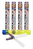 Cyclones Purple Unknown Flavored Pre-Rolled Cones Clear (4 Packs) with Rolling Paper Depot Kewl Tube