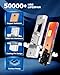 Marsauto H3 Fog Light Bulb, 600% High Bright H3ll H3 Led Fog Lights 12,000LM 6500K White Strong Penetration,1:1 Mini Szie Plug & Play Fog Bulb for Car, Truck, SUV, Pack of 2