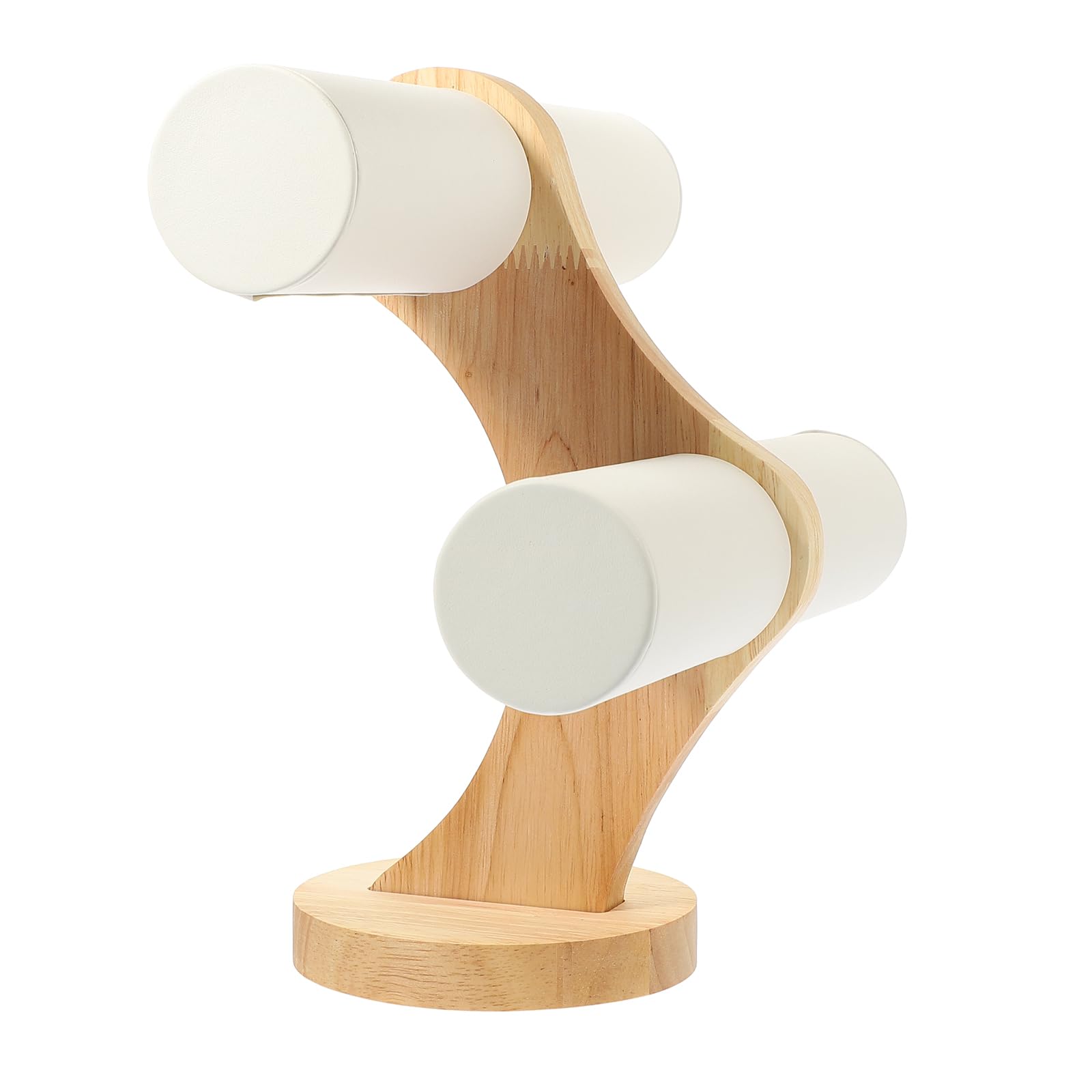SOIMISS Holz Armbandständer Und Uhrenhalter T-Form 2-Stufiger Schmuckorganizer Für Armbänder Uhren Und Haarspangen Elegante Aufbewahrung Für Schmuck Und Accessoires