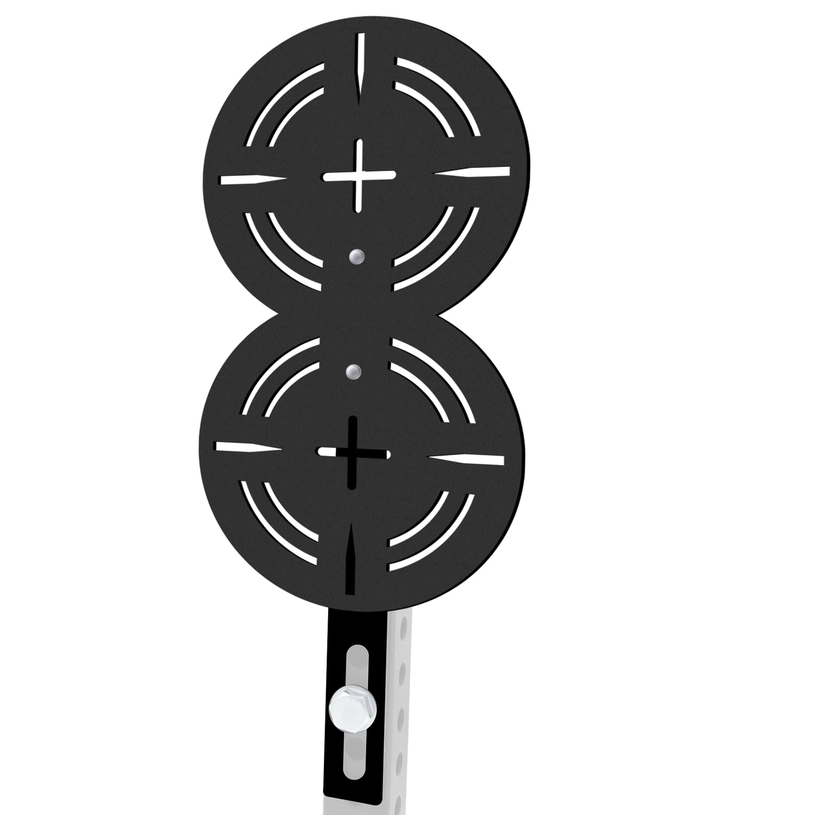 FNKTEK Medicine Ball Target for Power Rack Heavy Duty Steel Wall Mounted Double Target for Medicine Ball Slams Strength Training & CrossFit Gym Reinforced Base Anti-Corrosion Black Coating 26mm Hole