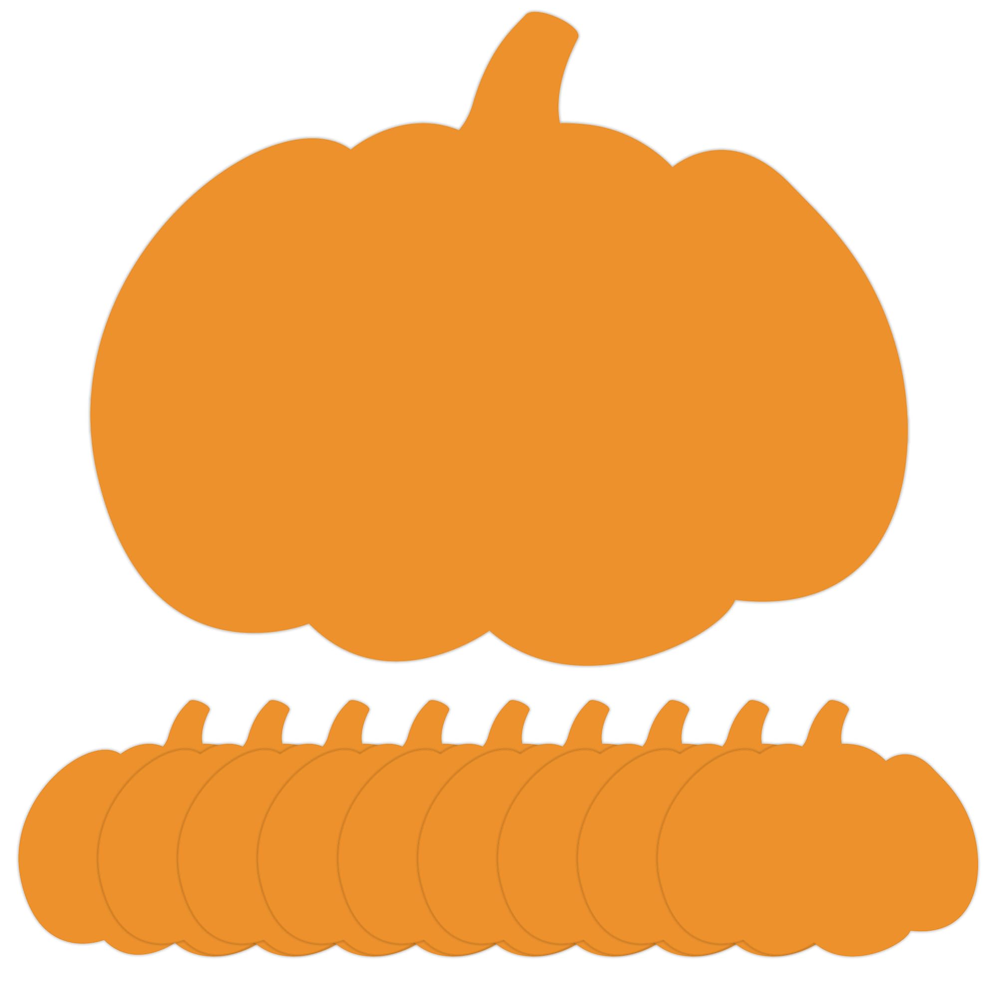 Lucleag 20PCS Large Pumpkins Cutouts for Bulletin Board Decor, 8