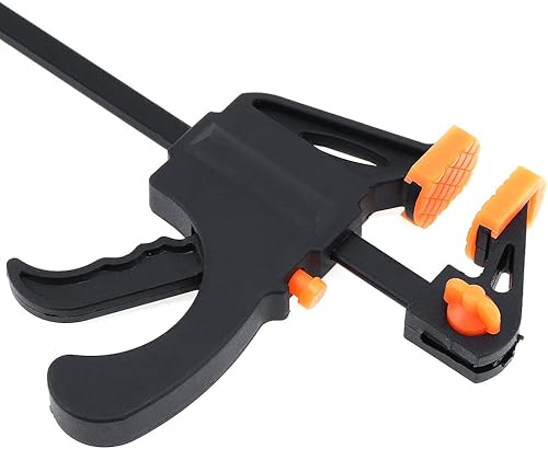 Miniatura 6 de La mejor ofertaJuego de abrazaderas resistentes OriGlam con abrazadera F de agarre rápido de 4 pulgadas, clip de abrazadera de barra de carpintería