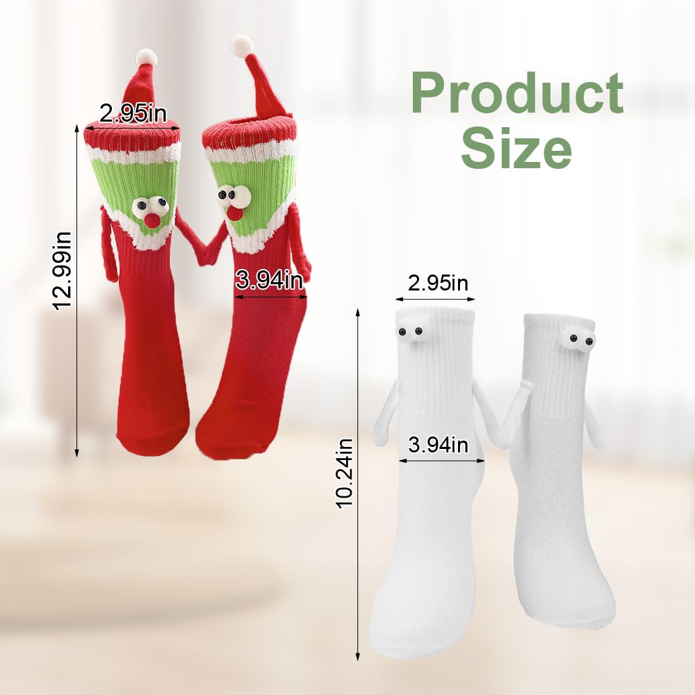 Aokid Calcetines magnéticos con ventosa magnética 3D para parejas, novedosos calcetines divertidos para mujeres y hombres