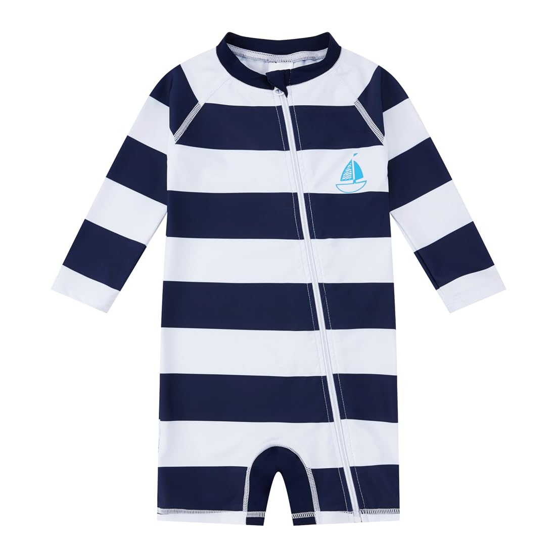 upandfast Baby Badeanzug mit Schrägem Reißverschluss UPF 50+ Badebekleidung für Baby Junge/Mädchen