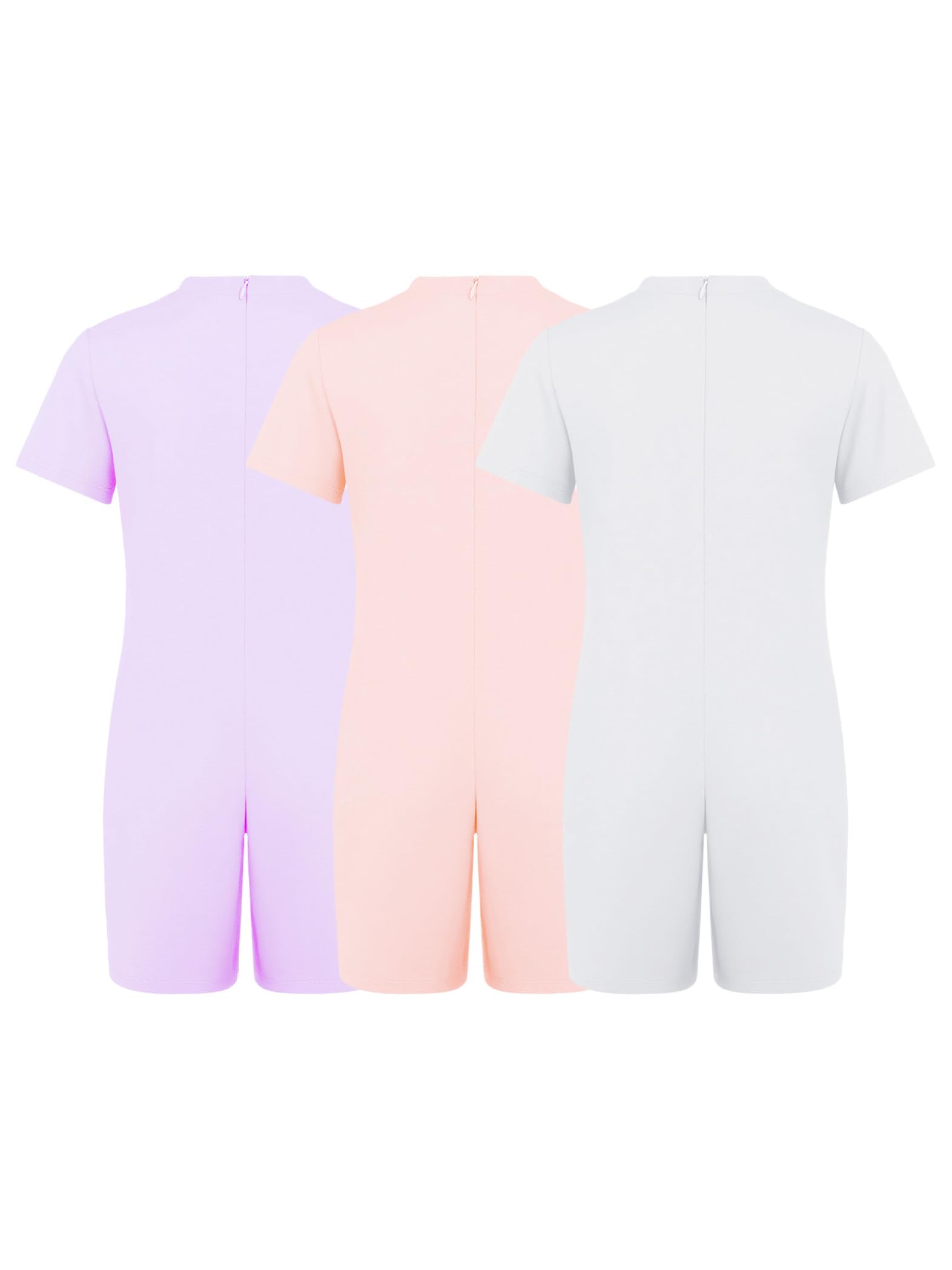 Pacco Abbigliamento Adattivo Bambini Con Esigenze Speciali Jumpsuit Maniche Corte Con Cerniera Sul Dorso Lautismo