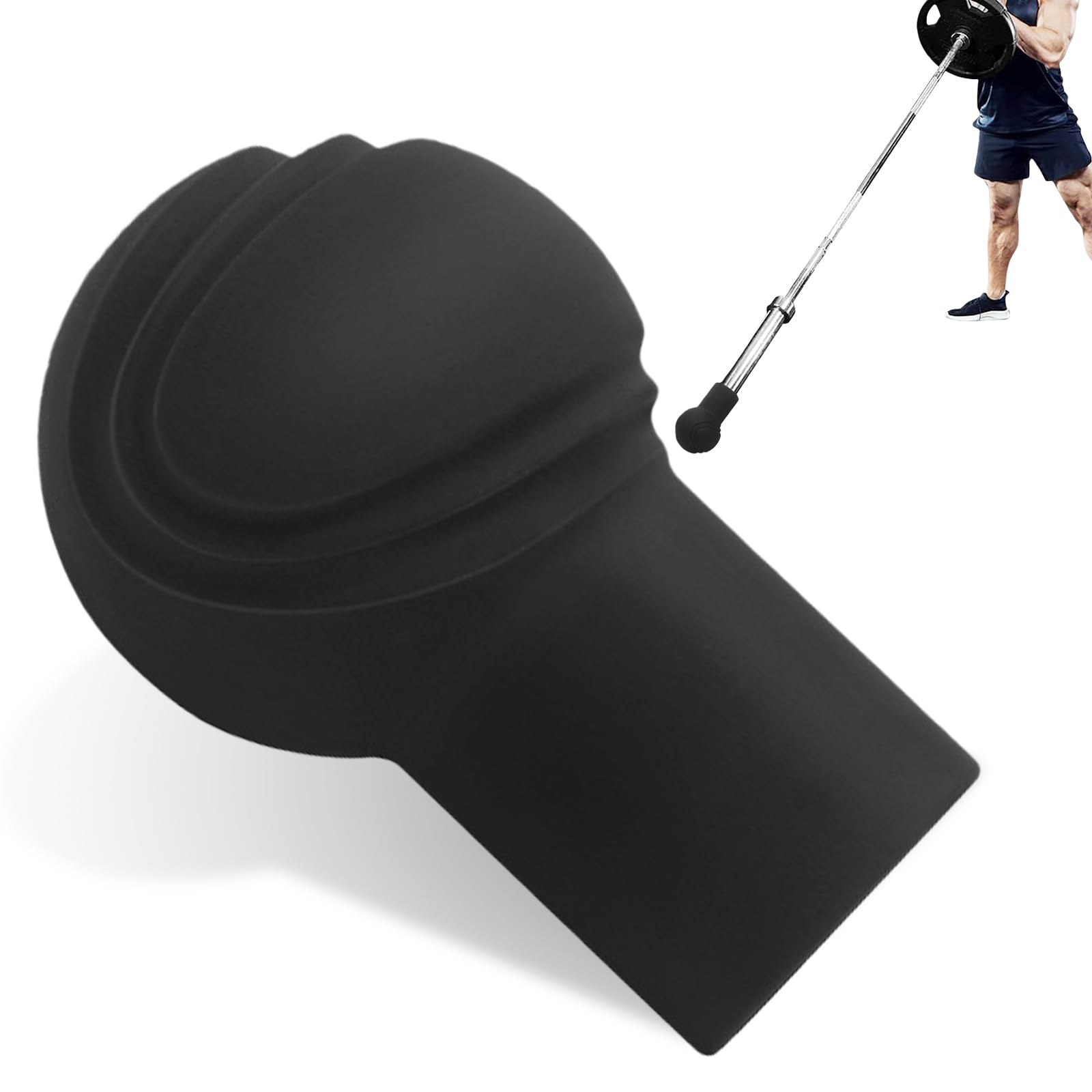Landmine - Accesorio para barra, 50 mm de silicona, base de mina terrestre con rotación de 360°, compatible con barras olímpicas de 2 pulgadas, accesorios portátiles para entrenamiento de fuerza