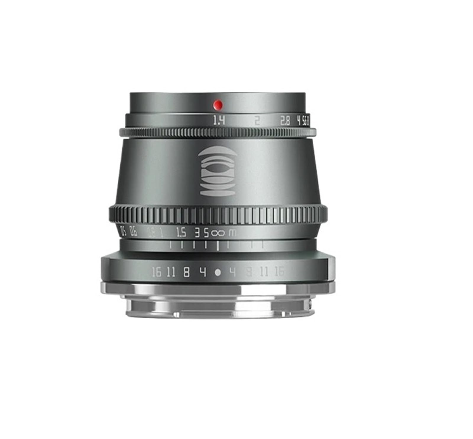 Camera Lens, 17mm F1.4 APS-C Manual Focus Portrait Photography Lens,Compatible for Sony E Fuji X Canon M M43,in Parts(35mm F1.4,Silver,RF)