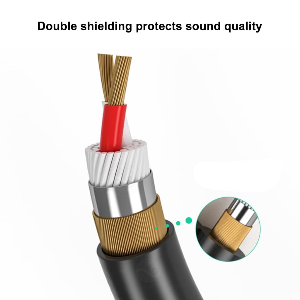 Câble audio 3,5 mm vers double 6,35 mm vers deux adaptateurs Y répartiteur pour systèmes audio pour studio et scène