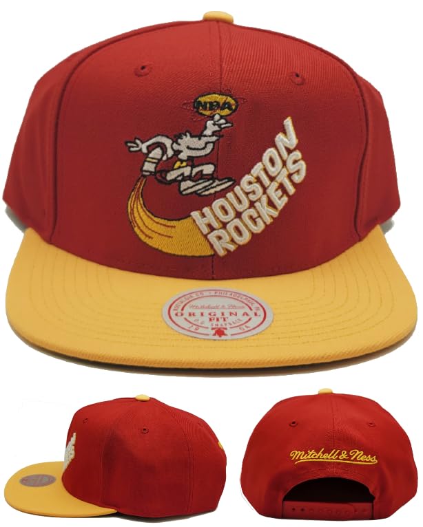 Mitchell & Ness Houston Rockets Retro 2Tone Snapback miniatura 1