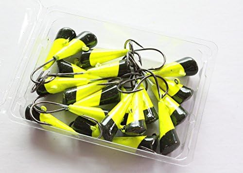 Painted Shad Dart Jigs Jigheads, 1/2 oz, 20 Per Pack
