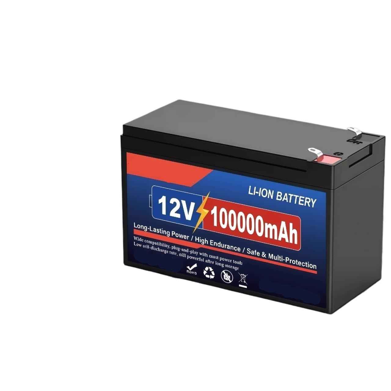 Batteria A Ciclo Profondo Pacco Batterie Ricaricabili, 12V 100Ah | Accumulatore con scheda elettronica integrata for moto e alimentatore da campeggio(12V 20000mAh Set)