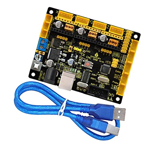 keyestudio Grbl CNC Controller Board with USB Cable, DIY CNC Grbl V0.9 Microcontroller for Laser Cutters, Automatic Hand Writers, Hole Drillers, Graffiti Painters and Oddball Drawing Machines