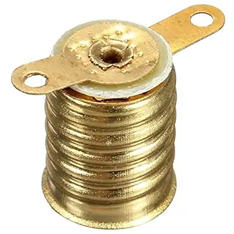10pcs/lot E10 Lamp Base Holder Light Bulb Socket Screw Straight PCB Lamp Holder Copper Electrical Test Accessories