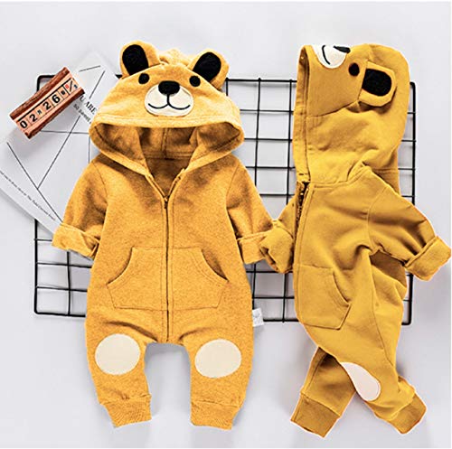 Roupa De Bebe Macacão Com Capuz Ursinho E Orelhinhas Tamanho:1