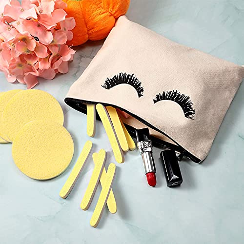 Image of Combo Compressed Premium Facial Makeup Sponge Set With 100pcs Fake Nails, Durable Soft Sponge For Liquid Foundation, Creams, and Powders Latex Free Wet and Dry Makeup- Pack Of 12