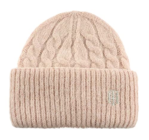 Tommy Hilfiger TH Timeless Cable Beanie Sepia Pink