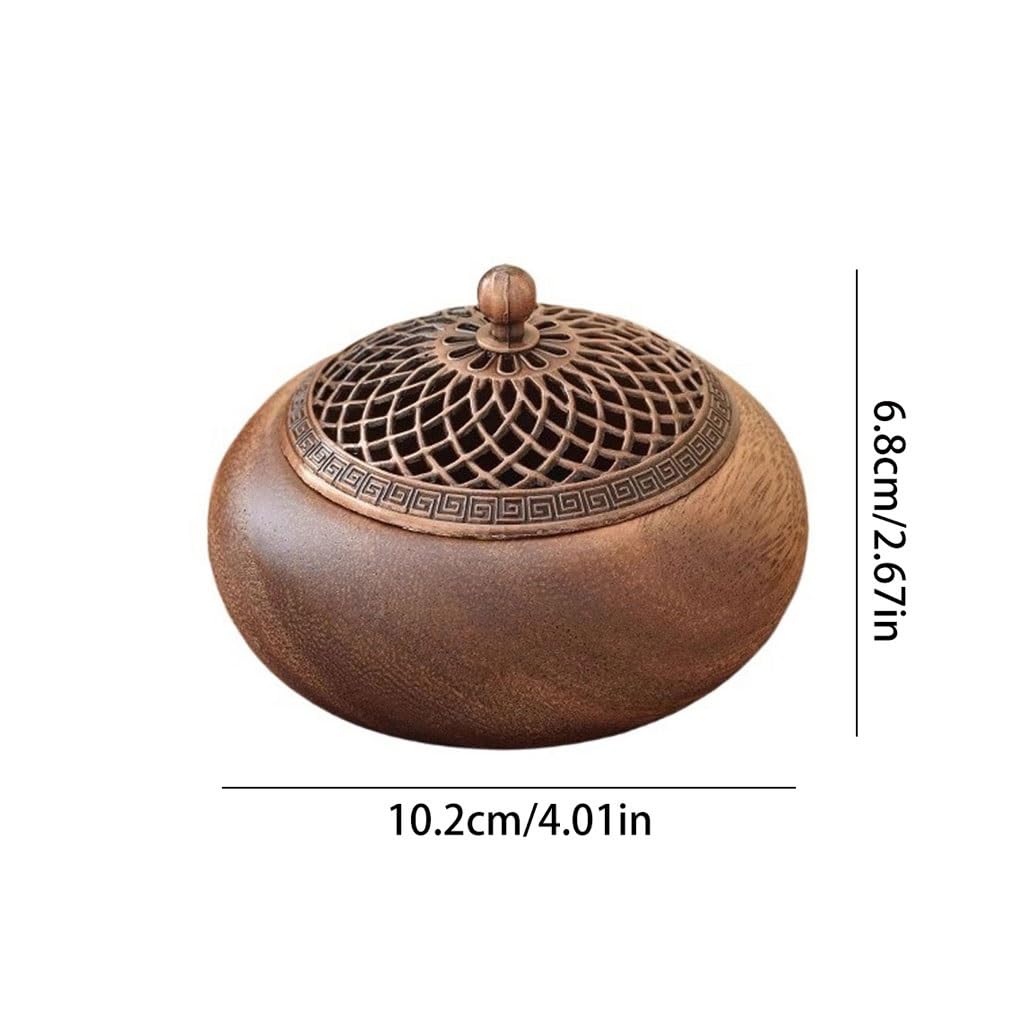 Quemador de incienso de cascada, quemador de incienso de madera maciza, estilo chino, creativo quemador de aromaterapia zen para adornos, quemador de incienso de reflujo