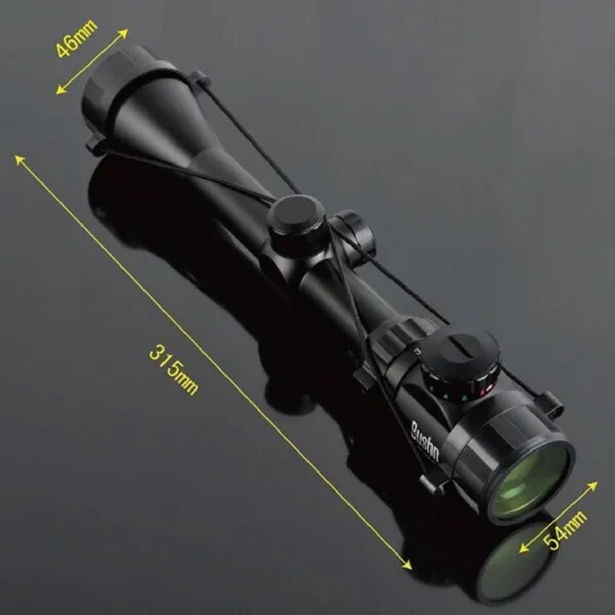 MIRINO OTTICO PRECISIONE PER FUCILE CARABINA RETICOLO ILLUMINATO 3-9x40EG 22mm