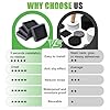 xxxHOLIC Non Slip Furniture Pads for Hardwood Floors, 2 * 2 Inch Black, Set of 4, Rubber Bed Stoppers to Prevent Sliding, Furniture Coasters for Protecting Floors from Scratches and Reduce Noise #4
