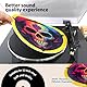 Plattenspieler-Matte, Vinyl-Slipmat, 30,5 cm, Schallplattenspieler, rutschfeste Matte für antistatische und verbesserte Klangqualität (gelb)