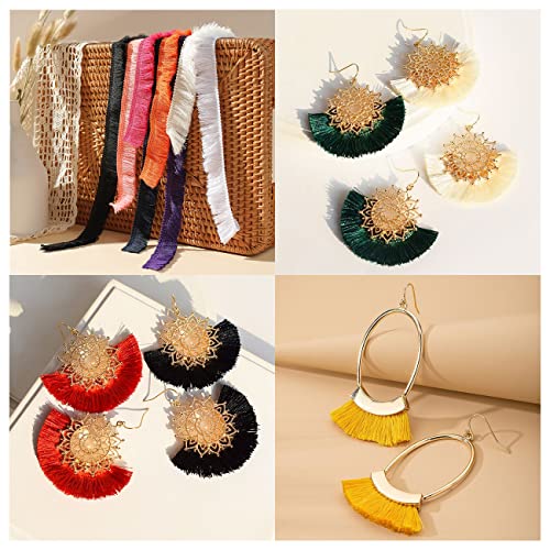 27 Yards 25 Mm 0.98 Inch,Metal Trim Fringetrim Macrame Tassel Lace Trim For Sewing Crafts Clothing, Trim Curtains Sewing Quilting Clothes Accessories Lampshade Curtain Home Diy Decoration(Blue) #TOP5