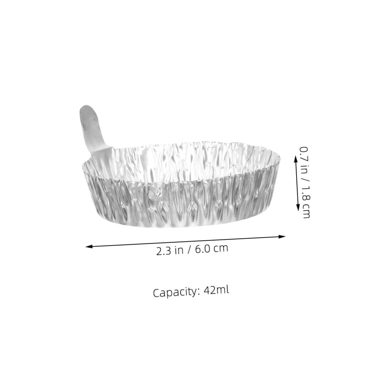 HOLIDYOYO Heavy Duty Aluminum Foil Weighing Handle 30pcs Lab Weighing Pans for Science Kitchen Use