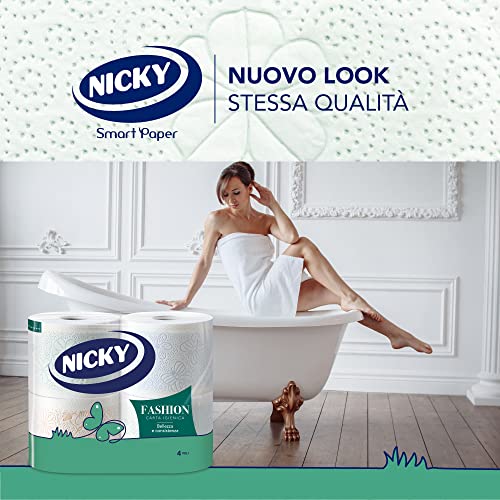 Nicky Fashion Carta Igienica a 4 veli | Confezione...