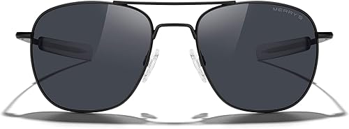 Miniatura 3 de MERRY'S Gafas de sol polarizadas militares clásicas cuadradas aviador para hombres o mujeres S8636