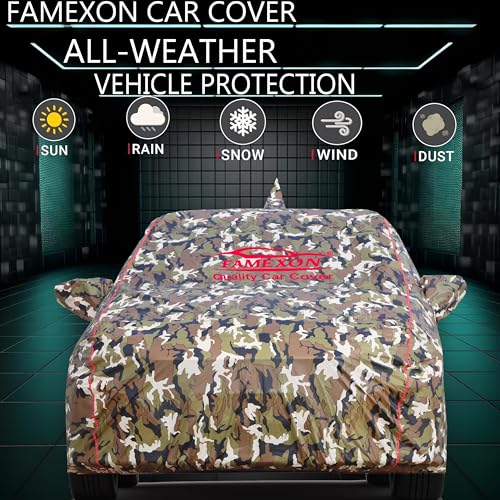 Image of Marruti Wagon R Car Cover Waterproof with Free Bag and All Weather for Car Cover,100% Waterproof Outdoor Car Covers Rain Snow UV Dust Protection. Custom Fit