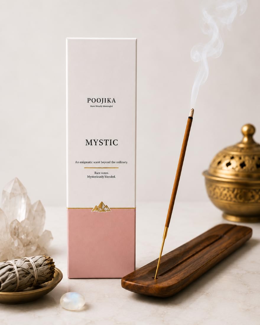Mystic Fragrance 40 Premium Incense Sticks, Agarbatti | Charcol Free, Hand Made,-image-26