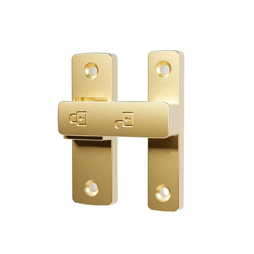 Zinc Alloy Heavy Duty Gate Latch Bolt, Foldable Security Lock for Cabinet(Style 3)